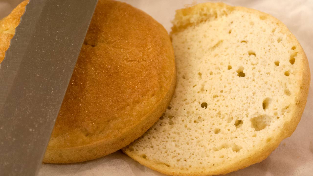 They are soft to chew. Making them suitable for burgers. The crumb looks like this.